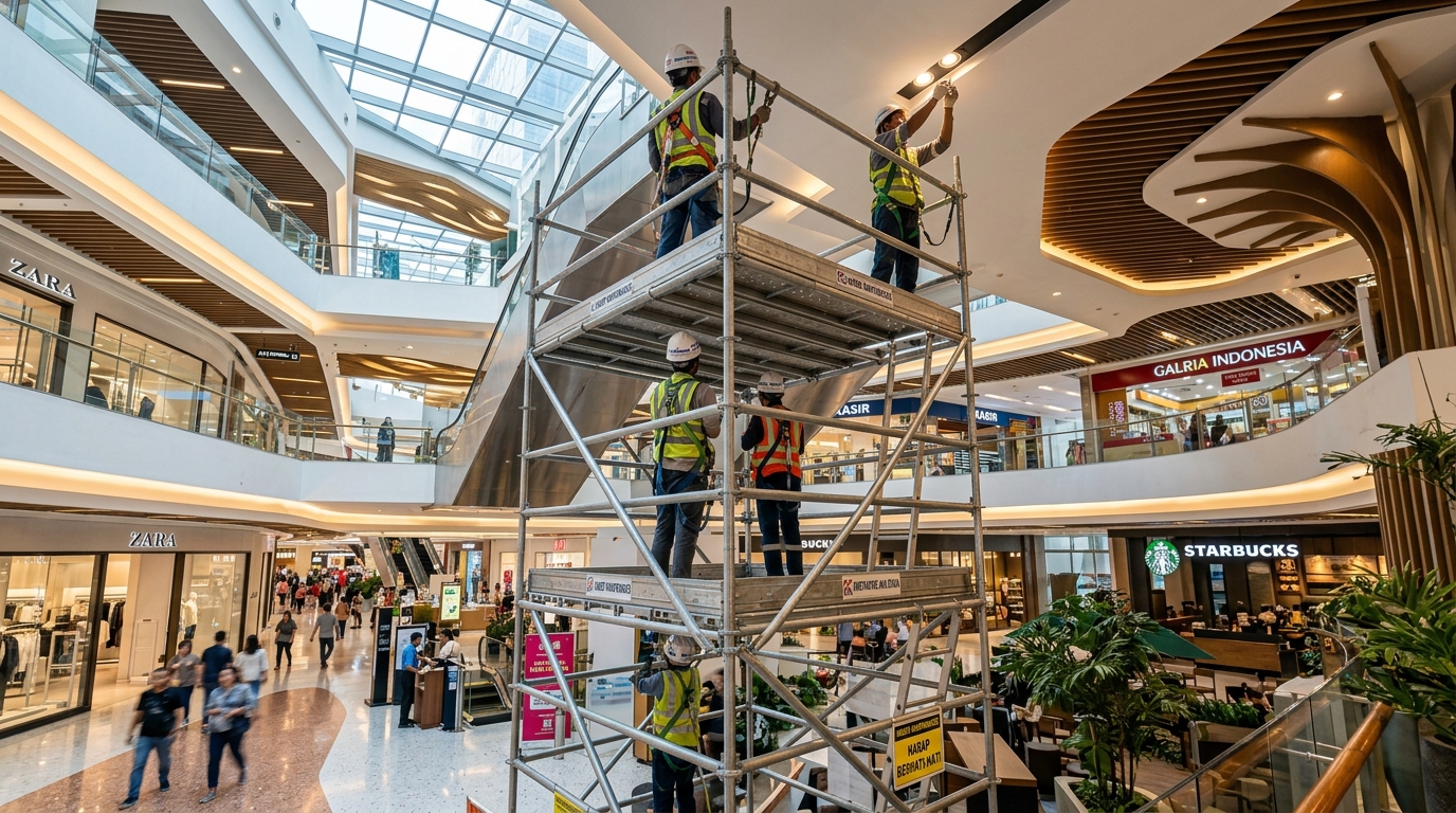 Maintenance Atrium Mall Surabaya